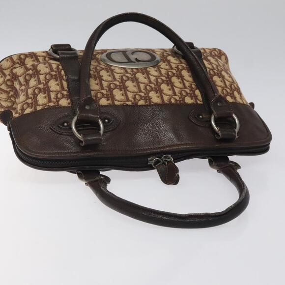 DIOR Trotter Canvas Hand Bag Brown - Picture 6 of 13